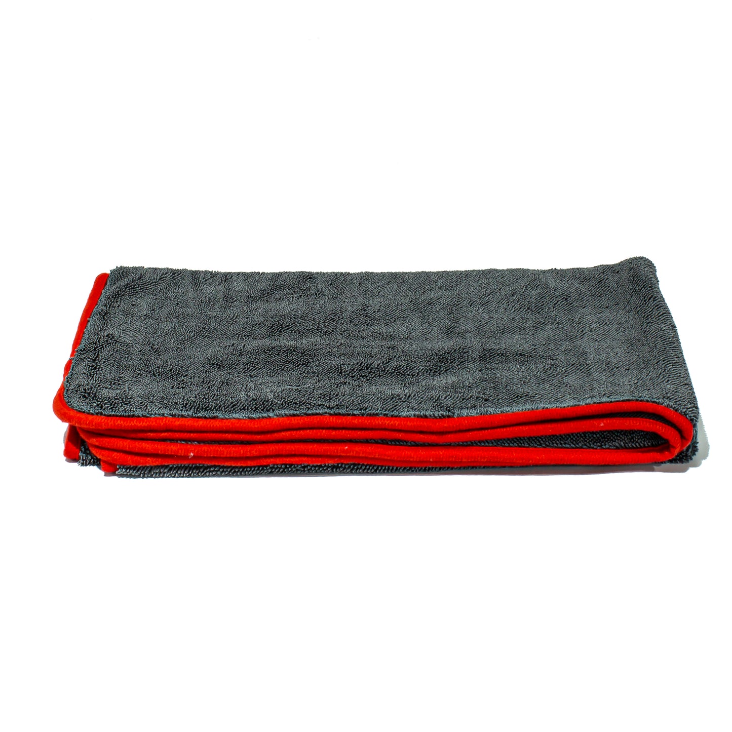 Red Trim Twisted Loop MF Drying Towel